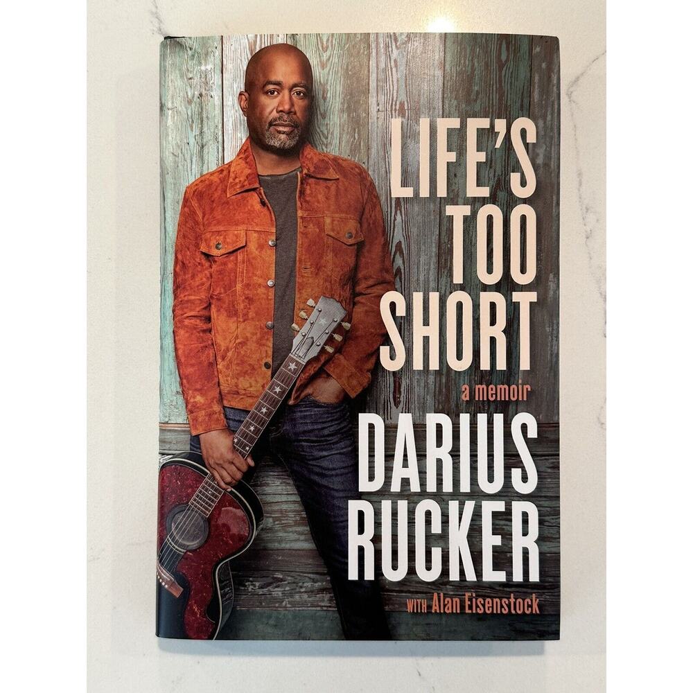 SIGNED Darius Rucker AUTOGRAPHED Book Life's Too Short HC Hootie & The Blowfish